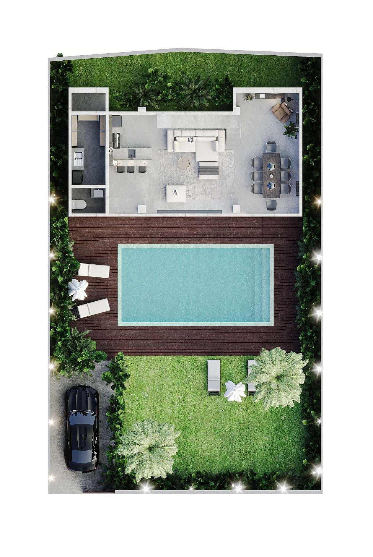 Villa CORE 2 ground floor plan