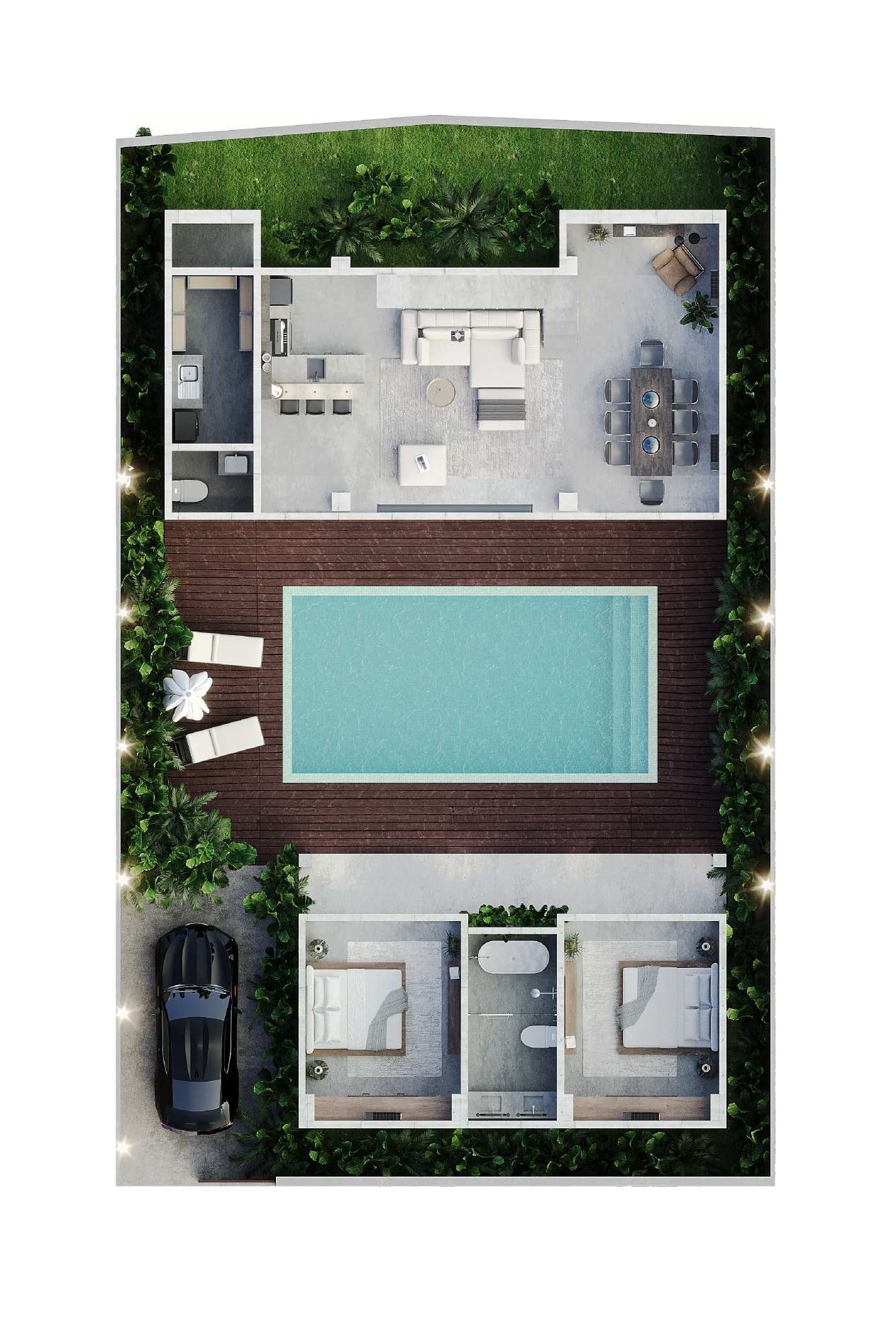 Villa CORE 3 ground floor plan