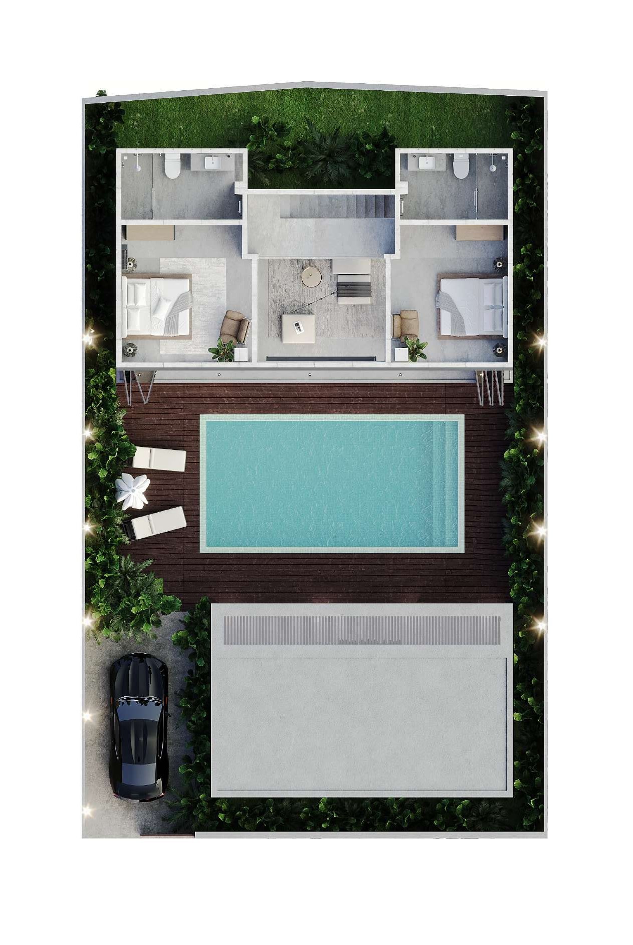 Villa CORE 3 upper floor plan