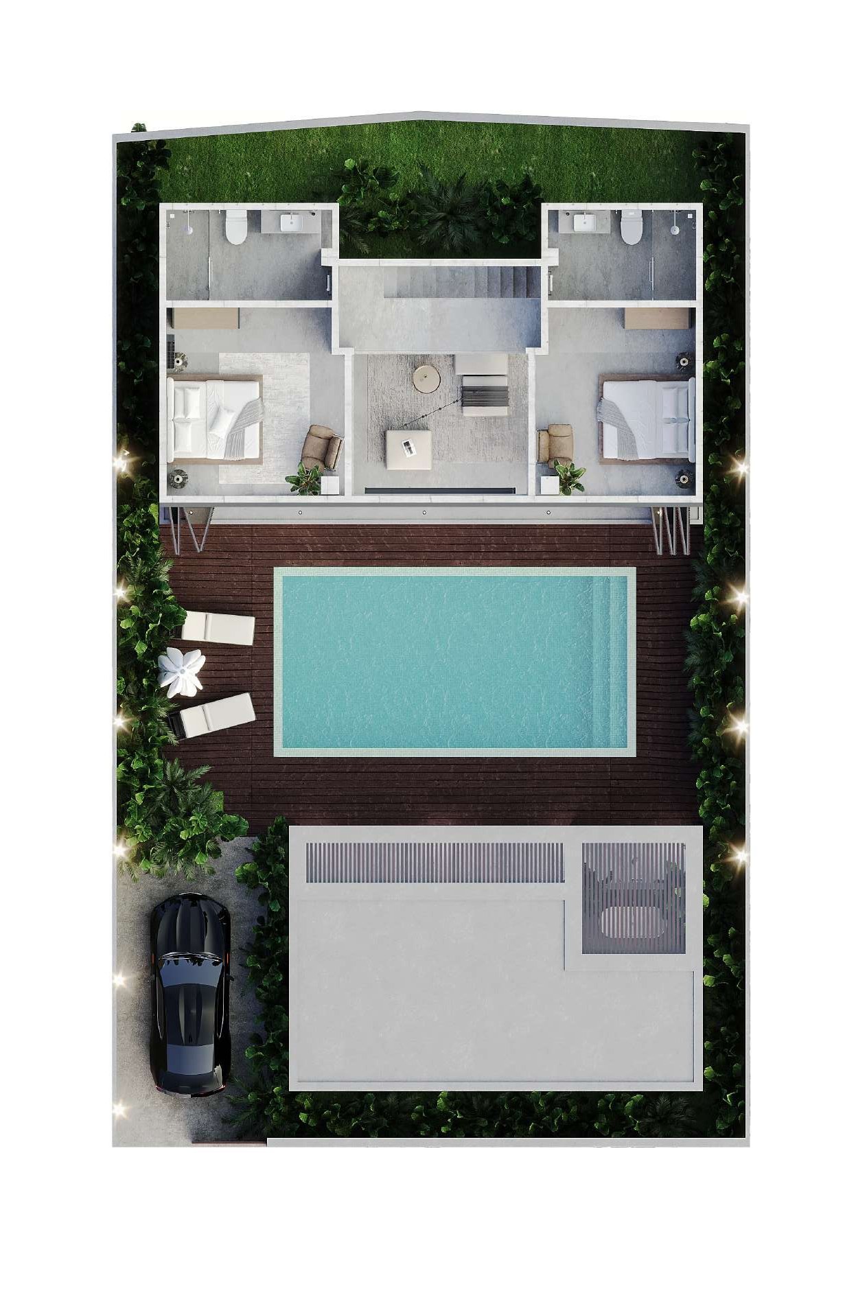 Villa CORE 4 upper floor plan